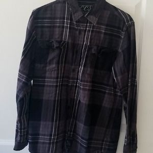 CCS long-sleeved flannel Madras plaid
